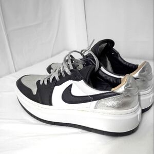 Nike Air Jordan 1 Elevate Low SE Metallic Silver Toe DQ 8561-001 Size 8.5w